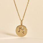 Pendentif Or Jaune Astraea Oxyde De Zirconium - Pendentifs Zodiaque Femme | Histoire d&rsquo;Or