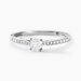 Bague Solitaire Hemera Or Blanc Diamant - Bagues solitaires Femme | Histoire d’Or