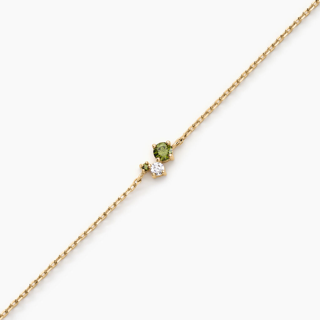 Bracelet Sharleen Plaqu&eacute; Or Jaune Oxyde De Zirconium - Bracelets Femme | Histoire d&rsquo;Or