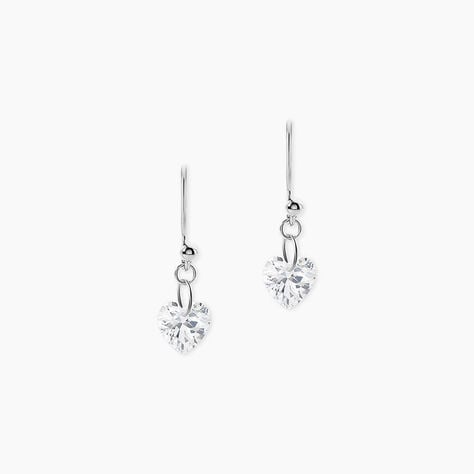 Boucles D'oreilles Pendantes Argent Blanc Sopher Oxydes De Zirconium - Boucles d'oreilles fantaisie Femme | Histoire d&rsquo;Or