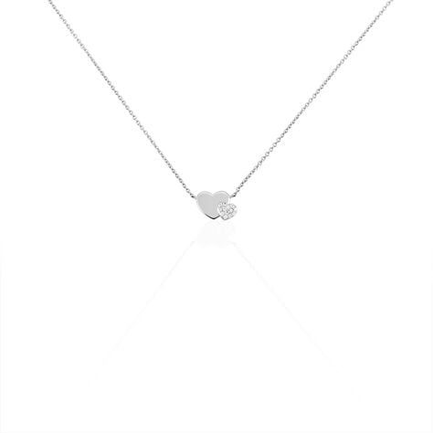 Collier Flamen Argent Blanc Oxyde De Zirconium - Colliers fantaisie Femme | Histoire d’Or
