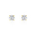 Boucles D'oreilles Puces 4 Griffes Or Jaune Diamant Synthetique - Clous d'oreilles Femme | Histoire d’Or