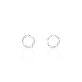 Boucles D'oreilles Puces Luciole Or Blanc Diamant - Clous d'oreilles Femme | Histoire d’Or