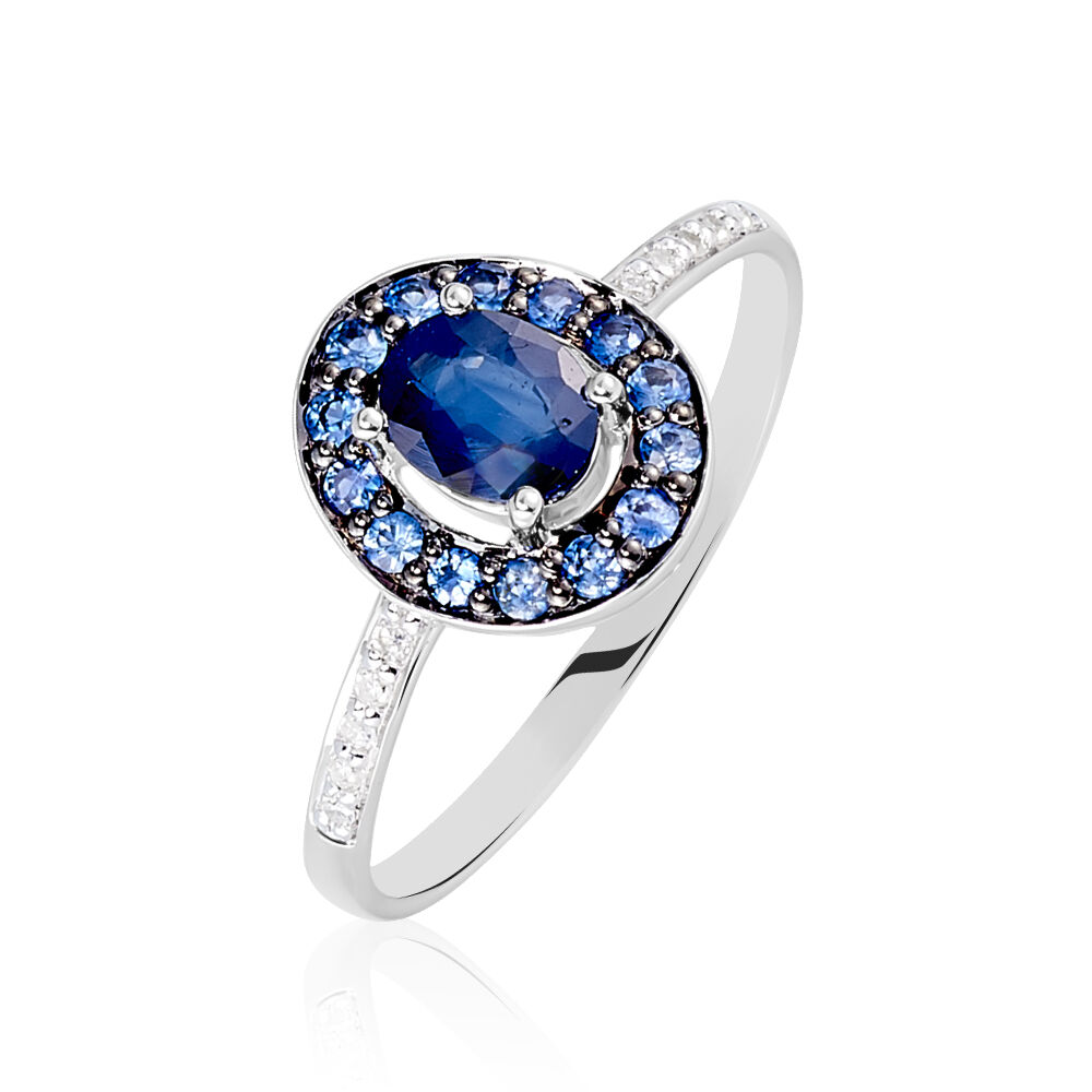Bague femme 2025 or saphir