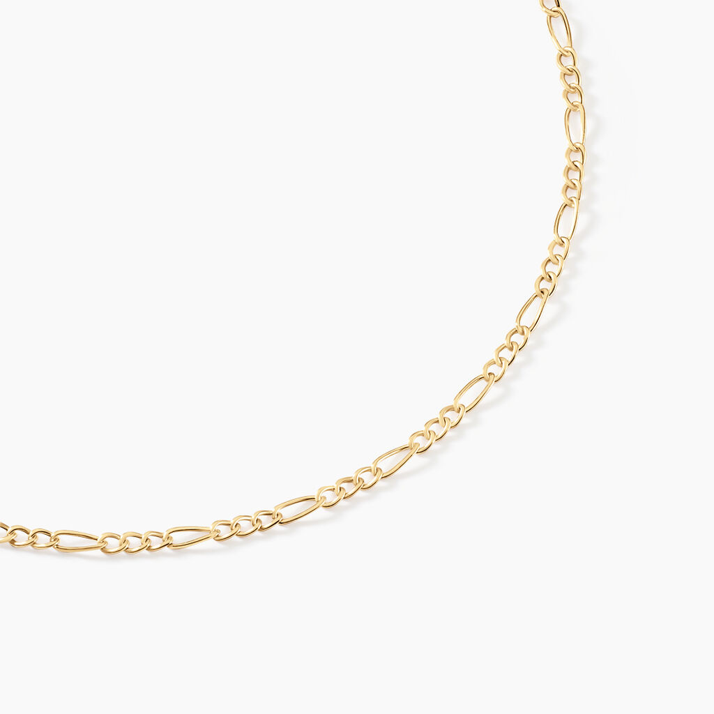 Chaîne Esma Maille Alternee 1/3 Or Jaune - Cadeaux de naissance Enfant | Histoire d’Or