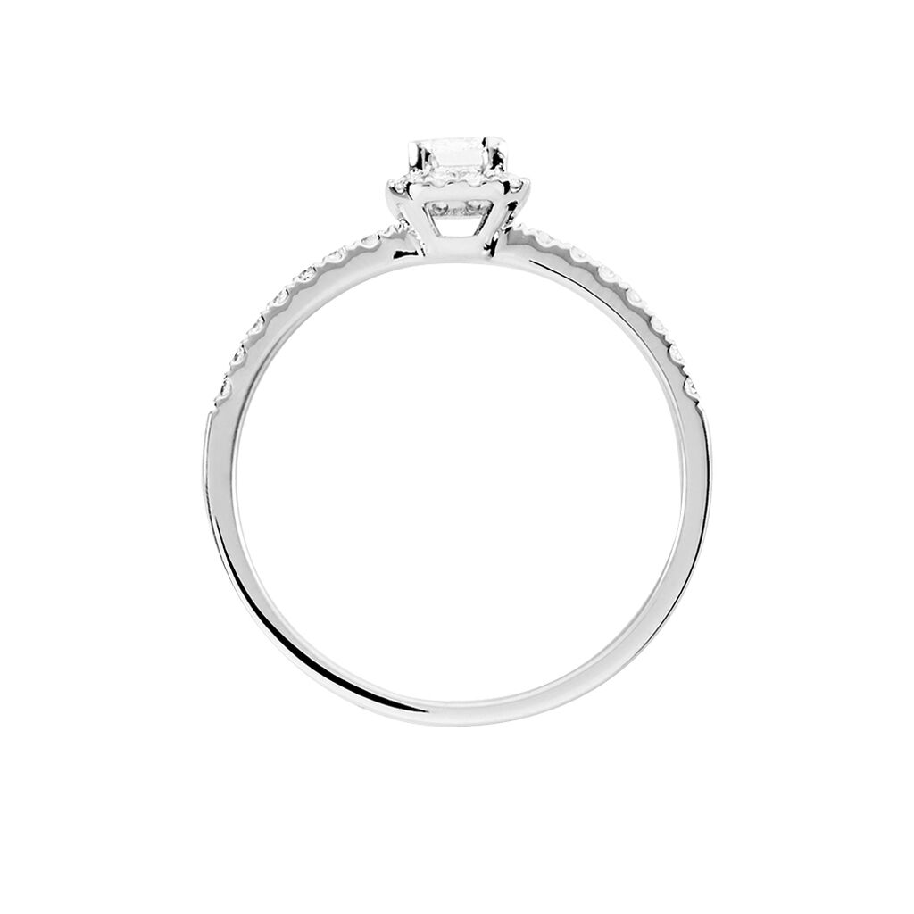 Bague Solitaire Meylia Or Blanc Diamant - Bagues solitaires Femme | Histoire d’Or