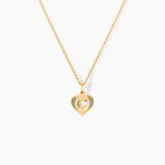 Pendentif Eudocie Coeur Lettre Or Jaune - F&ecirc;te des m&egrave;res Femme | Histoire d&rsquo;Or