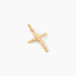 Pendentif Damian Croix Or Jaune - Pendentifs Communion Unisex | Histoire d&rsquo;Or