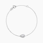 Bracelet Hildana Or Blanc Oxyde De Zirconium - Bracelets Femme | Histoire d&rsquo;Or