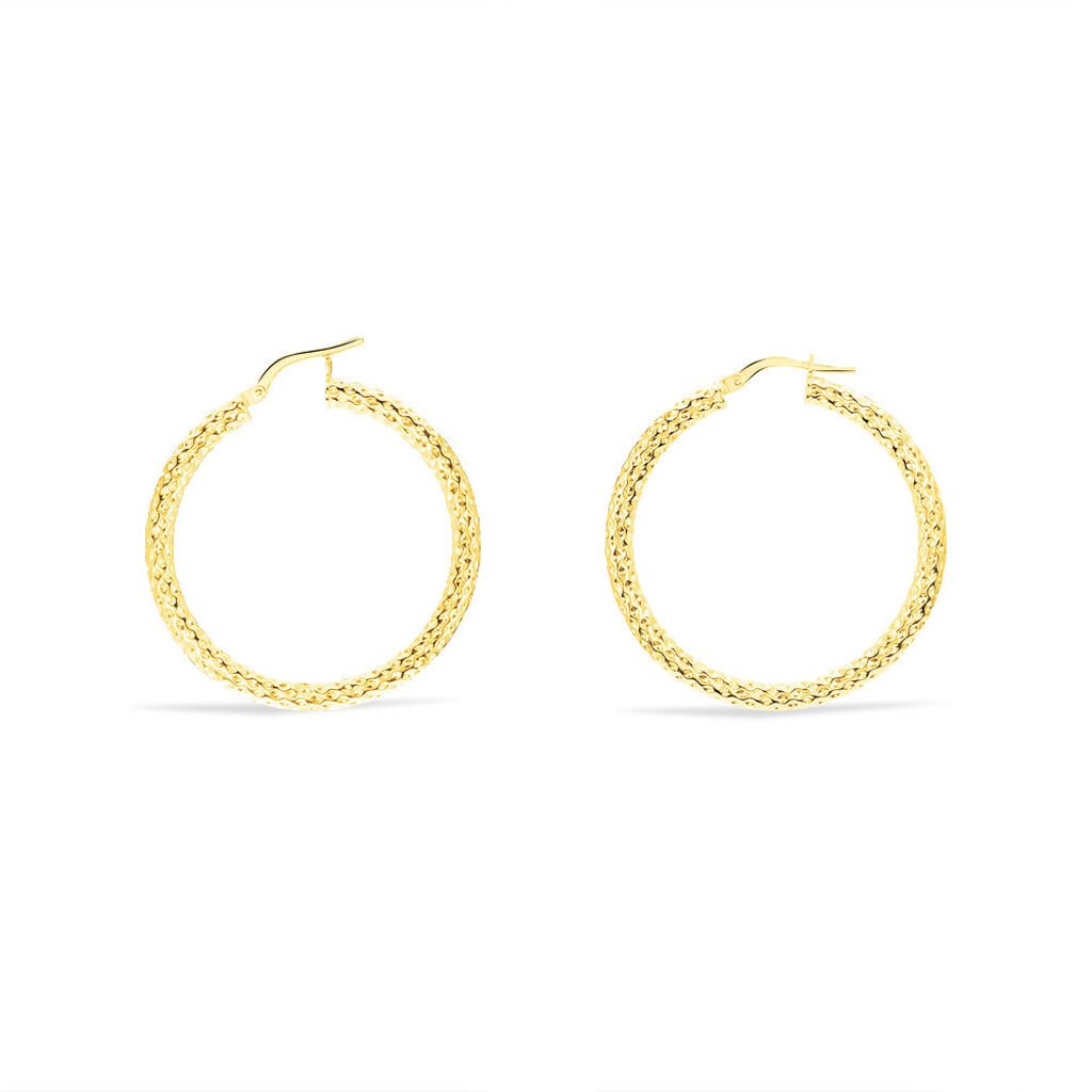 Créoles Udara Or Jaune - Boucles d'oreilles créoles Femme | Histoire d’Or