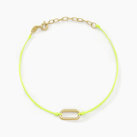 Bracelet Infini Pop Argent Jaune - Bracelets cordon Femme | Histoire d’Or