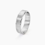 Alliance Sudem Ruban Plat Argent Blanc - Alliances Famille | Histoire d&rsquo;Or