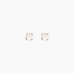 Boucles D'Oreilles Puces One Or Jaune Diamants - Clous d'oreilles Femme | Histoire d&rsquo;Or