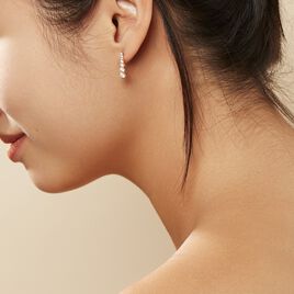 Boucles D'oreilles Pendantes Plaqué Or Beisiris Oxydes De Zirconium - Boucles d'oreilles fantaisie Femme | Histoire d’Or