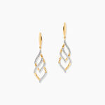 Boucles D'Oreilles Pendantes Teoxanne Or Jaune Diamant - Boucles d'oreilles pendantes Femme | Histoire d&rsquo;Or