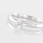 Bague Solitaire Iris Or Blanc Diamant - Bagues solitaires Femme | Histoire d&rsquo;Or