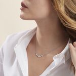 Collier Edyta Argent Blanc Oxyde De Zirconium - Colliers Femme | Histoire d&rsquo;Or