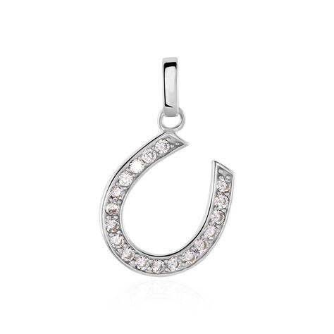 Pendentif Amelot Argent Blanc Oxyde De Zirconium - Pendentifs Femme | Histoire d’Or