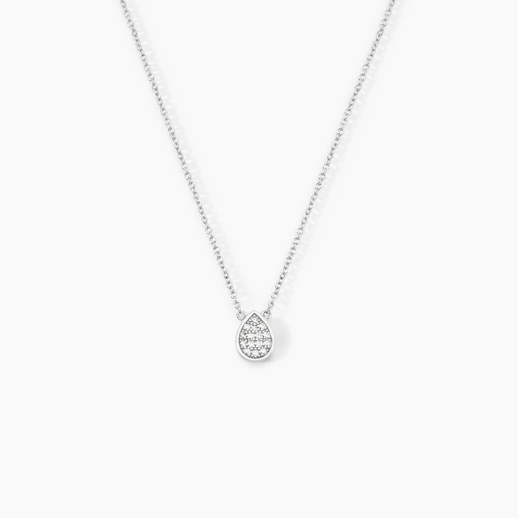 Collier Argent Tricoria Oxydes De Zirconium - Colliers fantaisie Femme | Histoire d&rsquo;Or