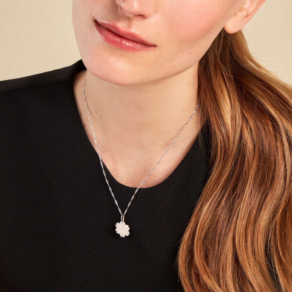 Collier Collette Argent Blanc - Sautoirs Femme | Histoire d’Or