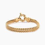 Bracelet Violette Plaqu&eacute; Or Jaune - Bracelets cha&icirc;ne Femme | Histoire d&rsquo;Or