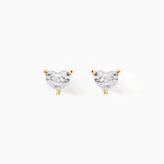 Boucles D'oreilles Puces Diamotion Or Jaune Diamant - Clous d'oreilles Femme | Histoire d&rsquo;Or