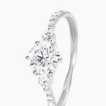 Bague Berata Or Blanc Oxyde De Zirconium - Bagues solitaires Femme | Histoire d&rsquo;Or