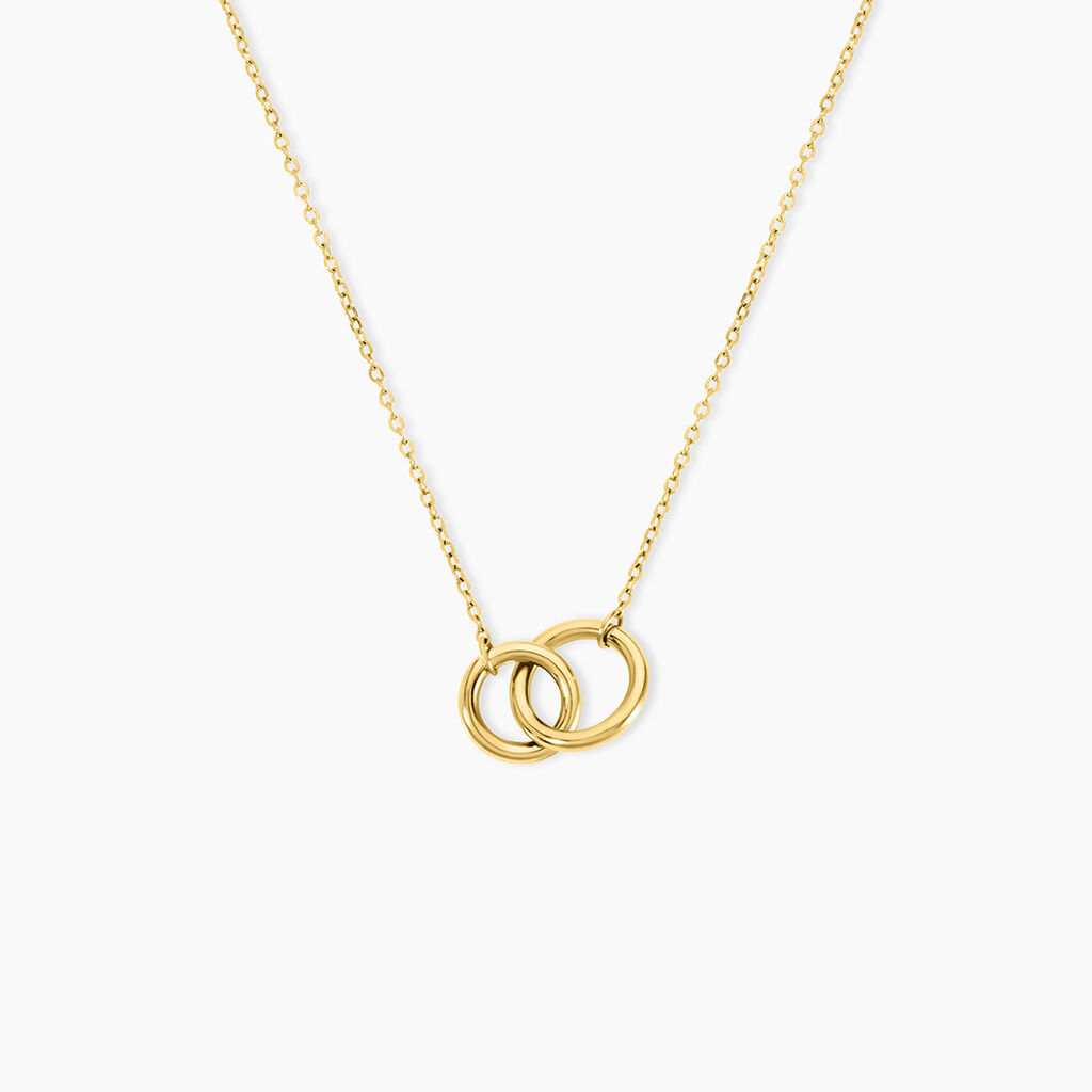 Collier Fino Acier Jaune - Colliers fantaisie Femme | Histoire d&rsquo;Or