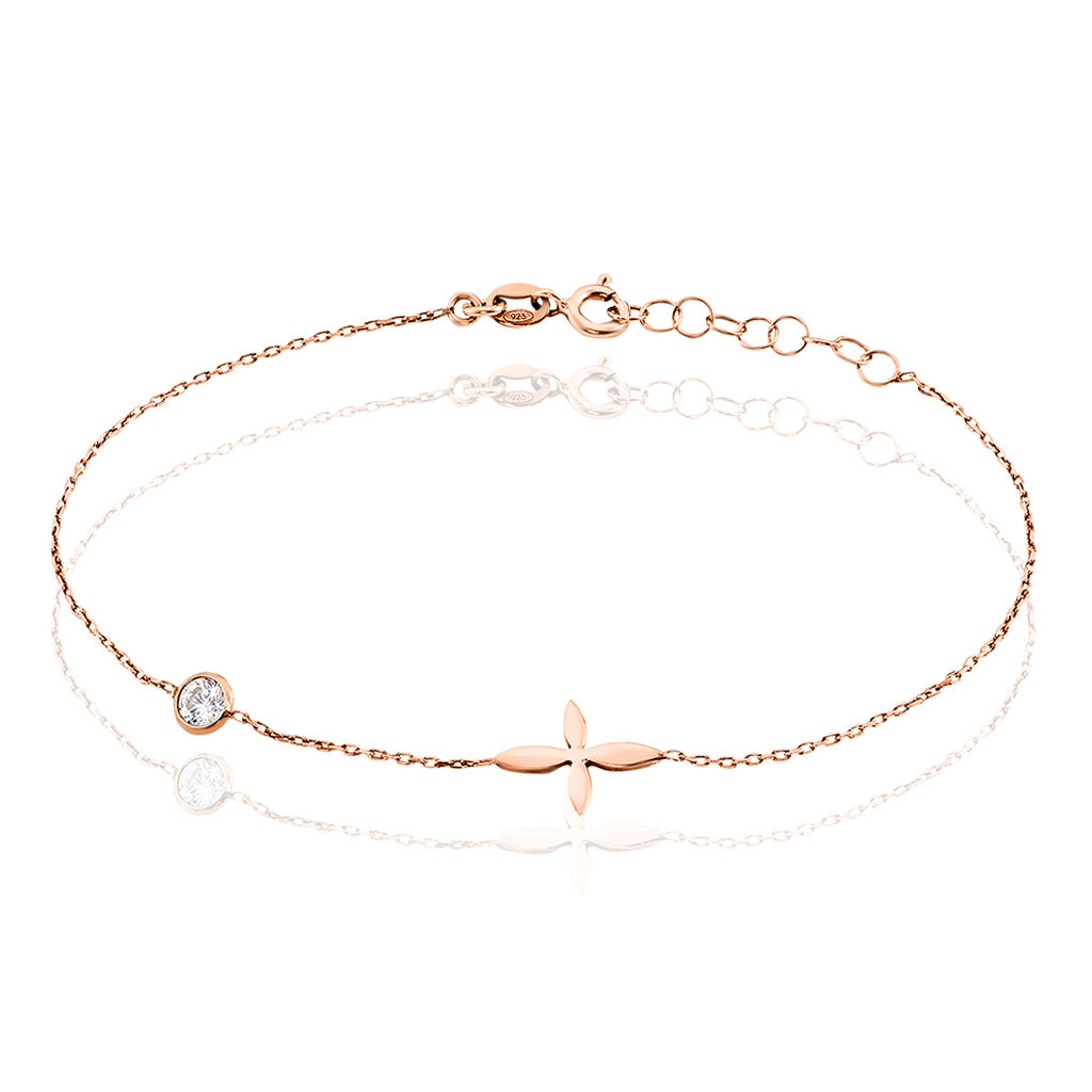Bracelet Clarissa Argent Rose Oxyde De Zirconium - Bracelets Femme | Histoire d’Or