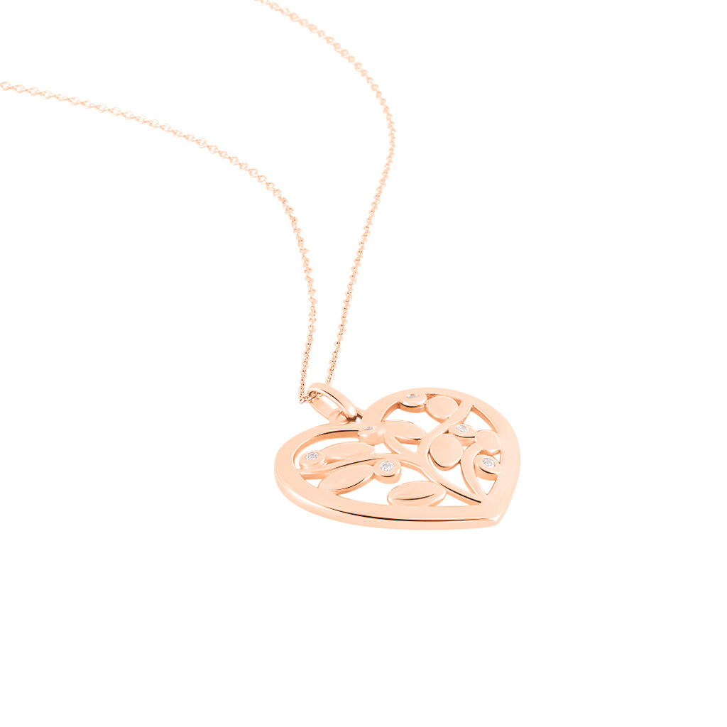 Collier Douglas Argent Rose Oxyde De Zirconium - Sautoirs Femme | Histoire d&rsquo;Or