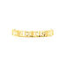 Alliance Marya Carree Diamantee Ruban Plat Or Jaune - Alliances Unisex | Histoire d’Or