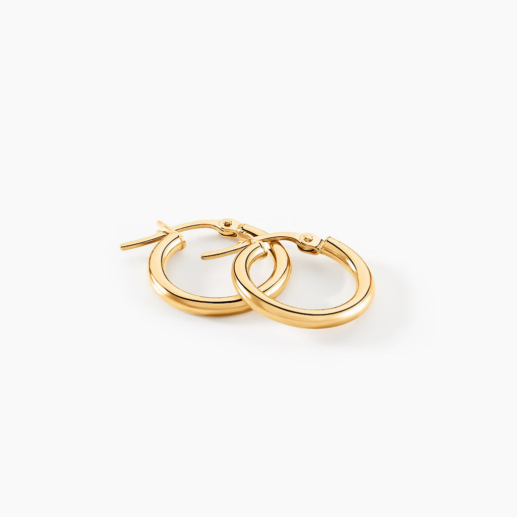 Créoles Verania Or Jaune - Boucles d'oreilles créoles Femme | Histoire d’Or