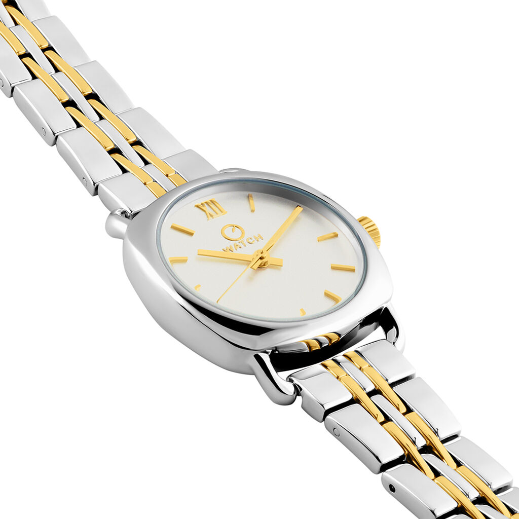 Montre O Watch Geometric Blanc - Montres Femme | Histoire d’Or