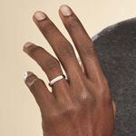 Alliance Julie Ruban Classique Platine Blanc - Alliances Unisex | Histoire d&rsquo;Or