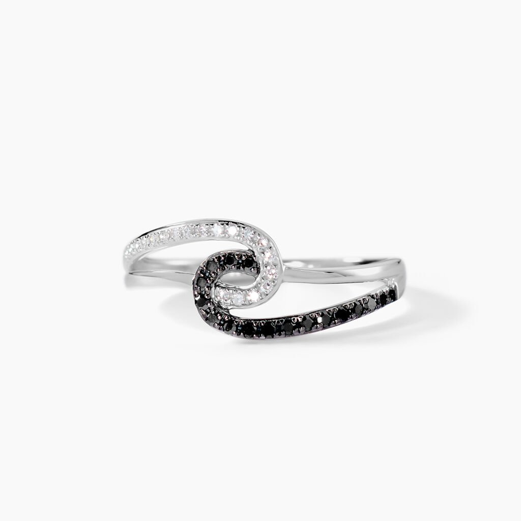 Bague Loriana Or Blanc Diamant - Bagues avec pierre Femme | Histoire d&rsquo;Or