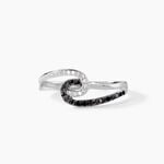 Bague Loriana Or Blanc Diamant - Bagues avec pierre Femme | Histoire d&rsquo;Or