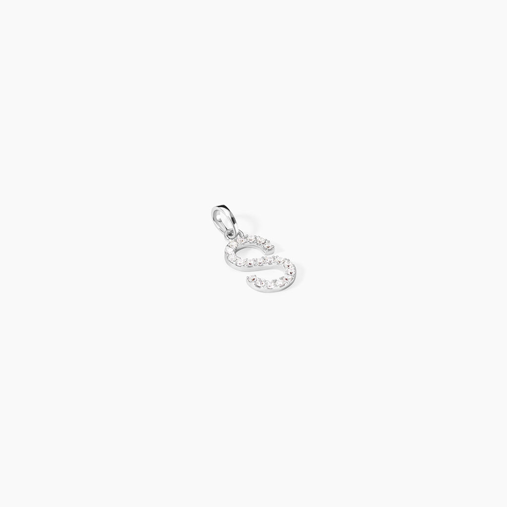 Pendentif Klementine Or Blanc Oxyde De Zirconium - Pendentifs Femme | Histoire d&rsquo;Or