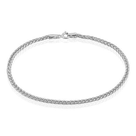 Bracelet Jayna Maille Palmier Or Blanc - Bracelets chaîne Femme | Histoire d’Or