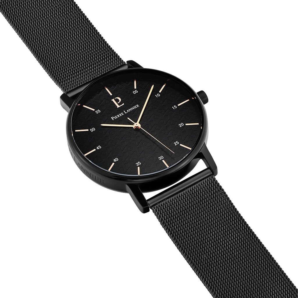Montre Pierre Lannier Collection Cityline Noir - Montres Homme | Histoire d&rsquo;Or