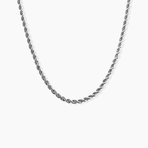 Collier Jerry Maille Corde Or Blanc - Chaines Femme | Histoire d’Or