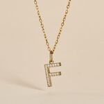 Pendentif Lettre F Or Jaune Oxyde - Pendentifs Famille | Histoire d&rsquo;Or