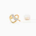 Boucles D'oreilles Puces Juliane Or Jaune Diamant - Clous d'oreilles Femme | Histoire d&rsquo;Or