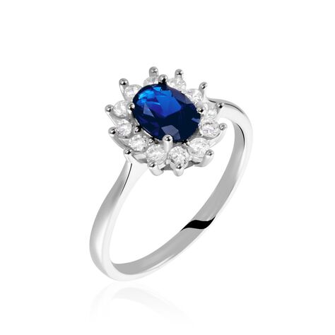 Bague Perez Argent Blanc Oxyde De Zirconium - Bagues solitaires Femme | Histoire d’Or