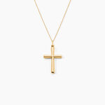 Pendentif Alyssa Croix Or Jaune - Pendentifs Bapt&ecirc;me Famille | Histoire d&rsquo;Or