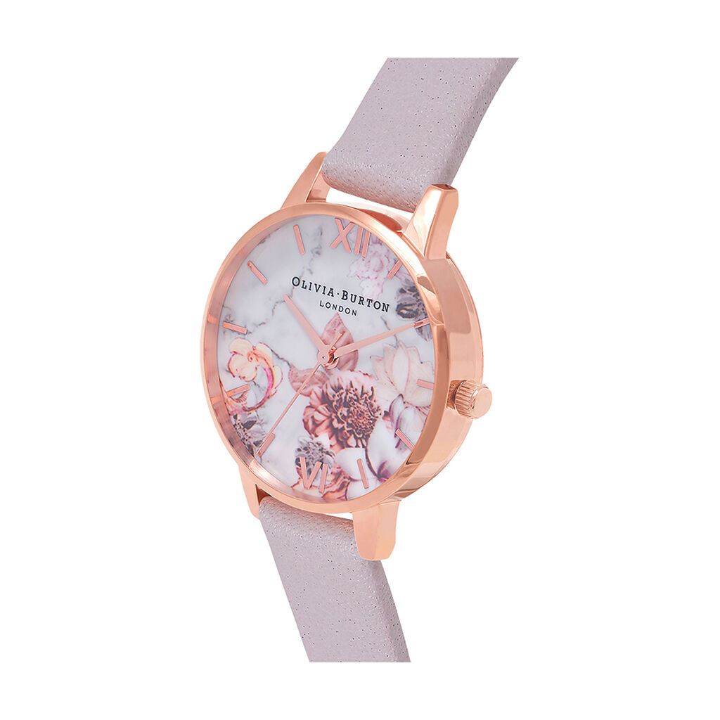 Montre Olivia Burton Marble Florals Blanc - Montres Femme | Histoire d’Or