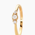 Bague Les Inseparables Or Jaune Diamant - Bagues solitaires Femme | Histoire d&rsquo;Or