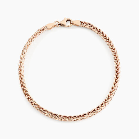 Bracelet Jolien Maille Spiga Or Rose - Bracelets cha&icirc;ne Femme | Histoire d&rsquo;Or