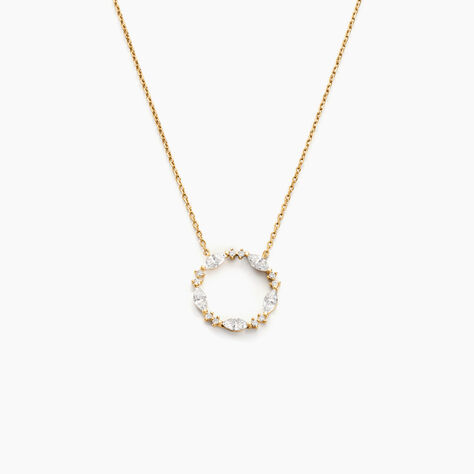 Collier Tiara Or Jaune Oxyde De Zirconium - Colliers Femme | Histoire d’Or