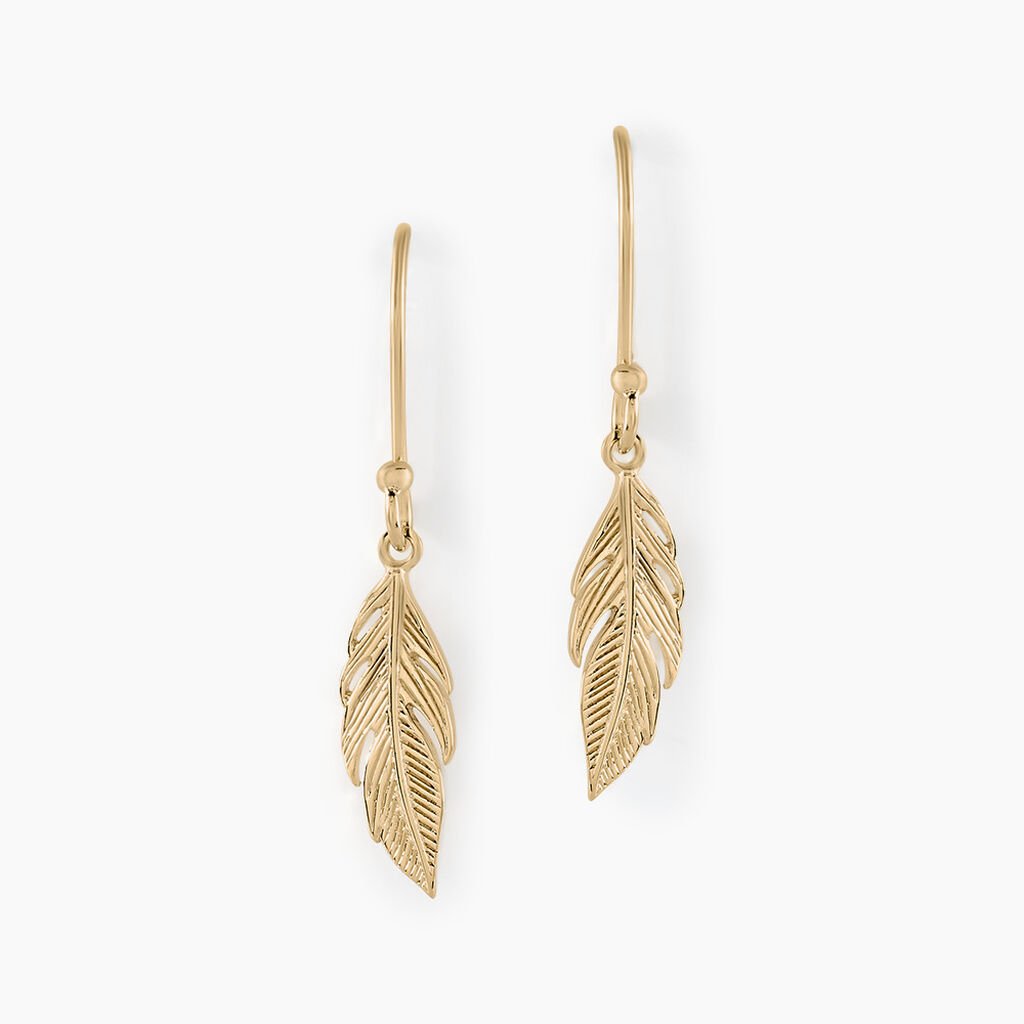Boucles D'oreilles Pendantes Hanae Plaqué Or Jaune - Boucles d'oreilles fantaisie Femme | Histoire d’Or
