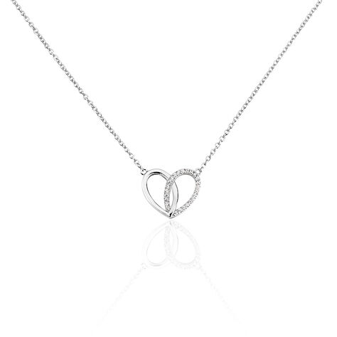 Collier Guilia Argent Blanc Oxyde De Zirconium - Colliers fantaisie Femme | Histoire d’Or